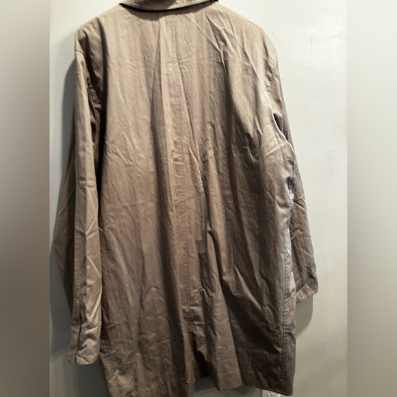 Banana Republic tan Trench Coat XL fall neutral basic minimalist lightweight - Picture 11 of 13